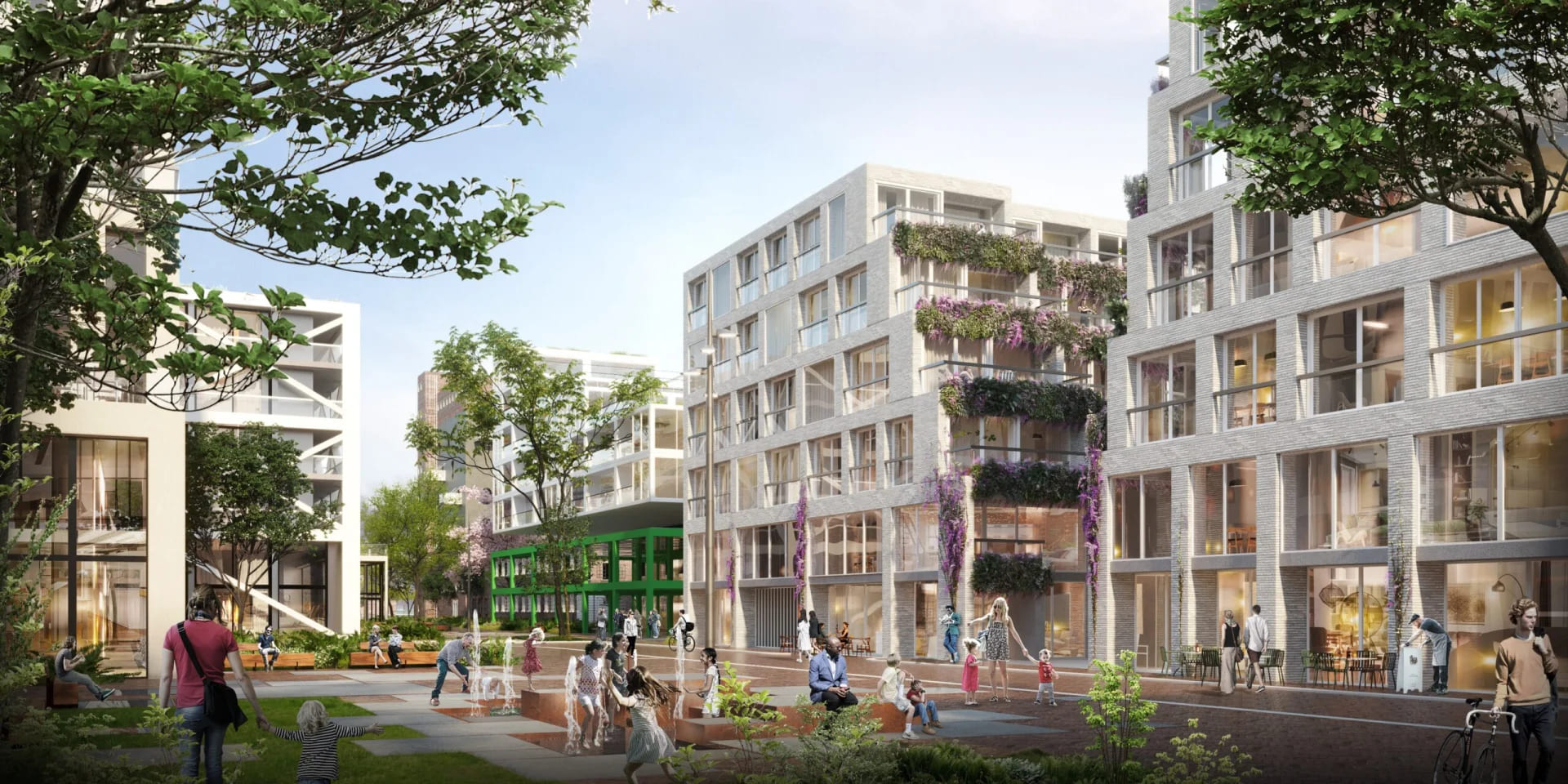 Stadshavens plein impressie